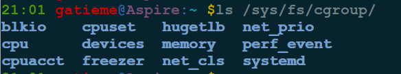 ls /sys/fs/cgroup