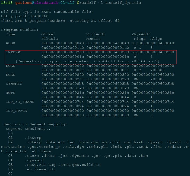 testelf_normal的解释器