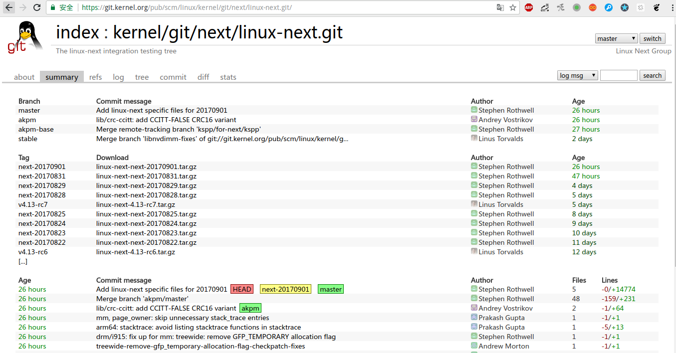 Linux Next 分支